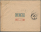 Russische Post In China: 1903, 10 K. Tied "TIEN-TSIN 22 V 03" To Cover (faults) To Paris/France, End - Cina