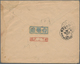 Russische Post In China: 1903, 10 K. Tied "TIEN-TSIN 22 V 03" To Cover (faults) To Paris/France, End - China