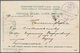 Russische Post In China: 02.03.1905/12.04.1905 Two Items (one Formular Card And One Picture Postcard - China