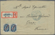 Russische Post In Der Levante - Staatspost: 1907, 1 Pia. On 10 K Blue Overprint Pair With Blue Doubl - Levant