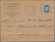 Russische Post In Der Levante - Staatspost: 1910 Commercial Letter From Constantinople To USA With G - Levant