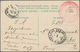 Russland - Militärpost / Feldpost: Russo-Japanese War, 1905 Ppc With Red Cross Unit Mark And Oval Ra - Andere & Zonder Classificatie