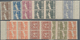 San Marino: 1921, Defenitives, Sassone 69/81 Mint Never Hinged In Blocks Of Four. Catalogue Value Fo - Sonstige & Ohne Zuordnung