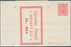 San Marino - Ganzsachen: 1925. 40 C Red Postal Stationery Card And 40 + 40 C Postal Stationery Doubl - Postal Stationery