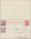 San Marino - Ganzsachen: 1925. 40 C Red Postal Stationery Card And 40 + 40 C Postal Stationery Doubl - Postal Stationery