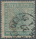 Schweden: 1855 TRE SKILL Bco. Light Bluish Green, Used And Cancelled By Small "STOCKHOLM/27/1/1857" - Used Stamps