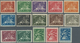 Schweden: 1924, 50th Anniversary Of UPU, 5ö.-5kr., Complete Set Of 15 Values, Fresh Colours, Normal - Gebruikt