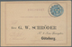 Schweden - Ganzsachen: 1873, Ganzsachenkarte 12 Öre Blau Mit Zudruck "G.W. Schröder" Nach Göteburg ( - Postwaardestukken