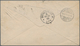 Schweden - Ganzsachen: 1889 Postal Stationery Provisional Envelope 10 øre On 12 øre Blue Used From S - Postwaardestukken