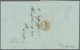Schweiz: 1850, 10 Rp RAYON II Ohne Kreuzeinfassung, Type 16, Stein B-RU Auf Faltbrief Von RHEINFELDE - Sonstige & Ohne Zuordnung