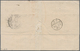 Schweiz: 1862, 2x 50 C Dunkellila Auf PD-Faltbrief Von Zürich Nach Liverpool, Beigesetzt Roter Londo - Andere & Zonder Classificatie