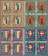 Schweiz: 1923 Pro Juventute: Kompletter Satz In Zentrisch Gestempelten Vierblocks, In Guter Erhaltun - Sonstige & Ohne Zuordnung
