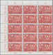 Schweiz: 1945, PAX 50 Rp.-10 Fr., Acht Werte Je In Rand-15er-Blocks Postfrisch (ein Wert 10 Fr. Etwa - Sonstige & Ohne Zuordnung