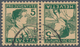 Schweiz - Zusammendrucke: 1915, Pro Juventute, 5 + 5 Rp Grün Kehrdruckpaar, Tadellos Und Sauber Gest - Zusammendrucke