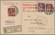 Schweiz - Ganzsachen: 1914 Ganzsachen-Doppelkarte Tell 10+10 Rp., Type II, Eingeschrieben Verwendet - Postwaardestukken
