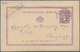 Serbien - Ganzsachen: 1873, Two 10 Pa Violet Postal Stationery Postcards With Normal And Inverted Fr - Servië