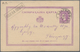 Serbien - Ganzsachen: 1873, Two 10 Pa Violet Postal Stationery Postcards With Normal And Inverted Fr - Serbia