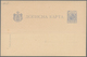 Serbien - Ganzsachen: 1895, 5 Pa Ultramarine Postal Stationery Card In Two Types, Unused - Servië