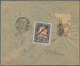 Sowjetunion: 1924, 10 K. Blue, Two Single Stamps And 8 K. Olive, Tied By Cds. "MOSKAU 5.5.27" To Reg - Brieven En Documenten