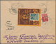 Sowjetunion: 1926 Registered Letter From Novgorod To Moscow Backside With Vignette Of The Import-exp - Briefe U. Dokumente