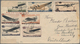 Sowjetunion: 1940 Type-setting Letter With Complete Set Airplanes On Letter From Moscow Via Hamburg - Brieven En Documenten