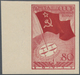 Sowjetunion: 1938, Drifting Ice Station 80kop. Carmine/red IMPERFORATE Left Marginal Copy, Mint (sli - Storia Postale