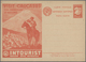 Sowjetunion - Ganzsachen: 1930 Unused Pictured Postal Stationery Card Intourist With Advertisement F - Ohne Zuordnung