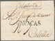 Spanien - Vorphilatelie: 1802 (15 Feb). Very Rare One Liner CARACAS (Venezuela) On Taxed Letter To C - ...-1850 Voorfilatelie