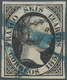Spanien: 1851, 6cs. Black, Fresh Colour And Full To Wide Margins All Around, Neatly Oblit. By Blue P - Gebraucht