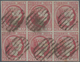 Spanien: 1853, 6cs. Carmine Rose, Block Of Six, Fresh Colour And Full Margins All Around, Clearly Ca - Used Stamps