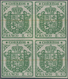 Spanien: 1854, 2cs. Green, Proof Block Of Four On Ungummed Paper With Faint Annulment Marks, Certifi - Gebraucht