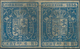 Spanien: 1854, 2r. Blue, Horizontal Pair, Fresh Colour And Full Margins, Used (smudgy Postmark). Edi - Gebruikt