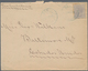 Spanien: 1885, "DENIA" Postmark In Blue On 25 C Grey-ultramarine Single Franking And On 10 C Carmine - Gebraucht