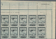 Spanien: 1929, Airmail Issue 4pta. Grey Black Showing Airplane 'Spirit Of St. Louis' Block Of Ten Fr - Used Stamps