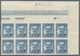 Spanien: 1937, Fermin Salvochea Y Alvarez 60c. Blue Three IMPERFORATE Blocks Of Ten From Upper Right - Used Stamps