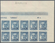 Delcampe - Spanien: 1937, Fermin Salvochea Y Alvarez 60c. Blue Three IMPERFORATE Blocks Of Ten From Upper Right - Gebraucht