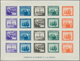 Spanien: 1938, Army And Navy Perforated And IMPERFORATED Miniature Sheets Numbered On Reverse, Mint - Used Stamps