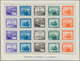 Spanien: 1938, Army And Navy Perforated And IMPERFORATED Miniature Sheets Numbered On Reverse, Mint - Used Stamps