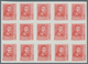 Spanien: 1938, Ferdinand II. Five Different Stamps Incl. Both Imprints Of 30c. In IMPERFORATE Blocks - Gebruikt