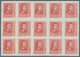 Spanien: 1938, Ferdinand II. Five Different Stamps Incl. Both Imprints Of 30c. In IMPERFORATE Blocks - Gebraucht