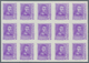 Delcampe - Spanien: 1938, Ferdinand II. Five Different Stamps Incl. Both Imprints Of 30c. In IMPERFORATE Blocks - Gebraucht