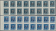 Spanien: 1938, Airmails 50c. Slate And 1pts. Blue, IMPERFORATE Left Marginal Blocks Of 16, Mint Neve - Gebruikt