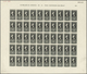 Delcampe - Spanien: 1950, Centenary Of Spanish Stamps, Complete Set Of Eight Values In Sheets Of 50 Stamps, Min - Used Stamps