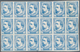 Spanien - Carlistische Post: 1873, Carlist Posts 1 Real Blue, Block Of 12 And Strip Of 6 Joined, Wit - Carlisten