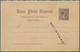 Spanien - Ganzsachen: 1889. Reply Card 15c+15c Brown Alfonso XIII With Inscription MUESTRAS On Both - 1850-1931