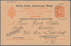 Spanien - Ganzsachen: 1909. Private Reply Card 10c+10c Red-orange Alfonso XIII Cadete "Heinrich Frin - 1850-1931