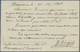 Spanien - Ganzsachen: 1909. Postcard 10c Red-orange Alfonso XIII Cadete Showing The Variation: "UNIV - 1850-1931