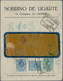 Spanien - Ganzsachen: 1924. Private Window Cover 25c Blau Alfonso XIII Medallón Inscripted On The Fr - 1850-1931
