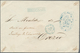 Spanien - Besonderheiten: 1875, Stampless Registered Offical Cover With Blue Markings: Oval Crested - Andere & Zonder Classificatie