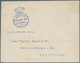 Spanien - Besonderheiten: 1906, "CORREOS/ESTAFETA DEL CONGRESO" Blue Crown Handstamp On Cover In Bar - Autres & Non Classés